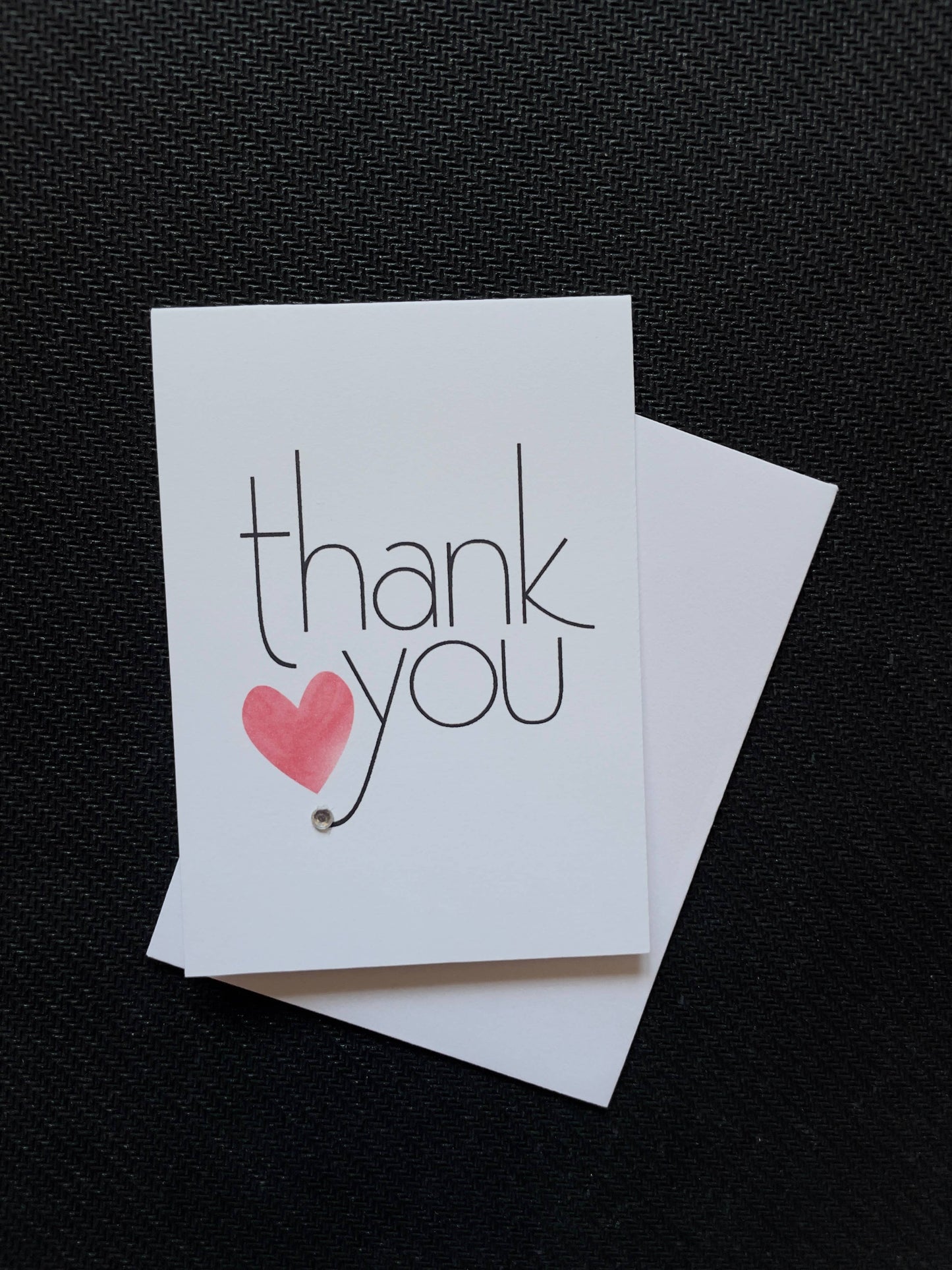 Mini Thank you with Red Heart