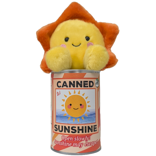 Sol the Canned Sunshine - Eco-Friendly Sun Plush w/Jokes