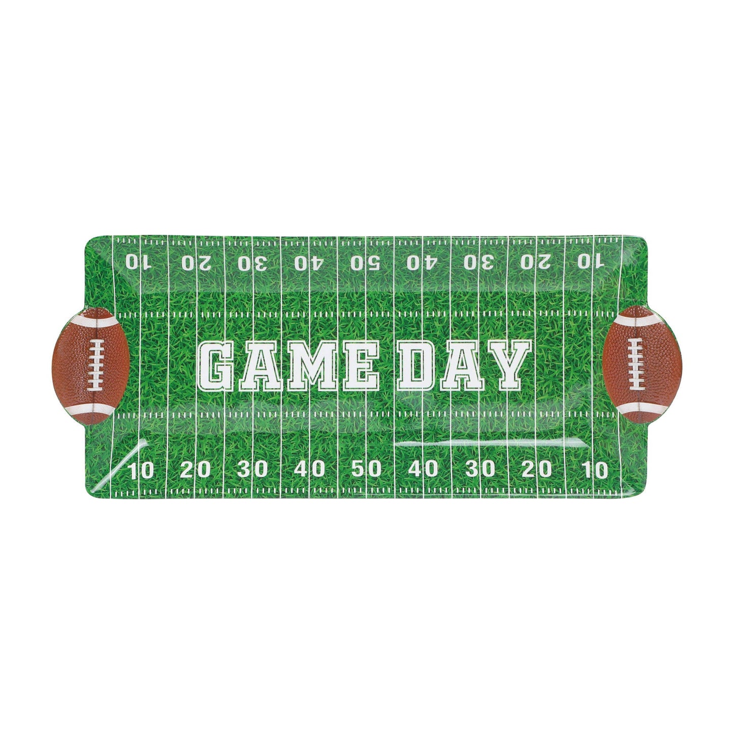 Football-Themed 16" Melamine Rectangle Tray