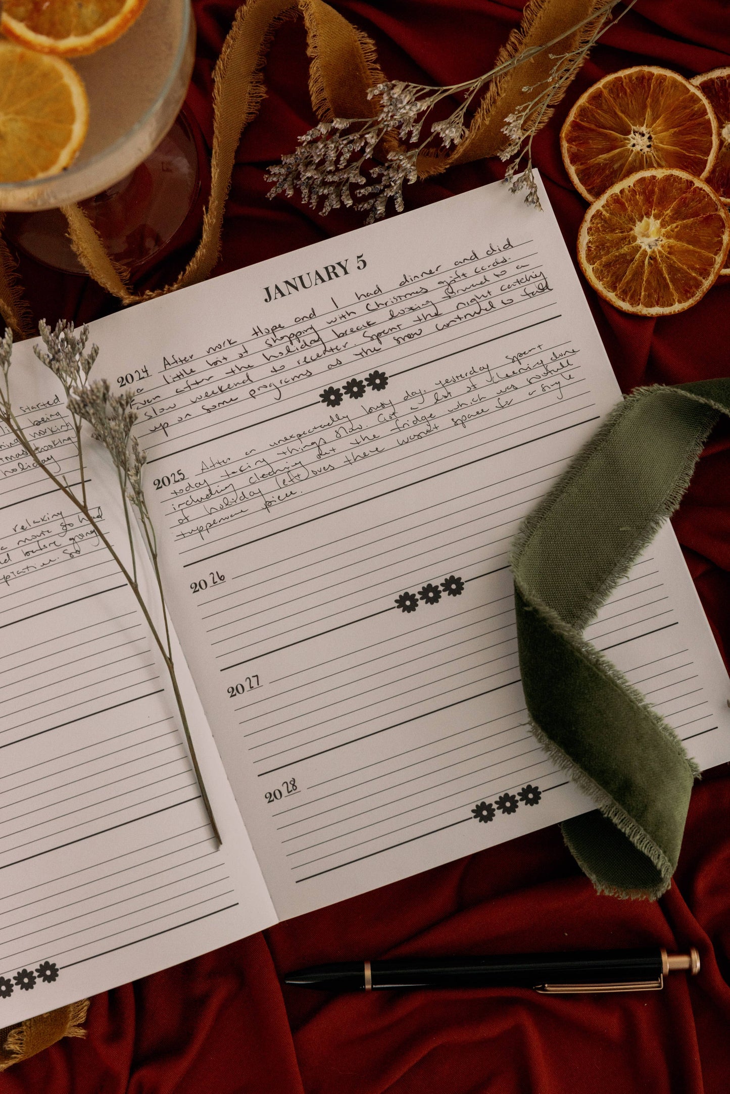 Five Year Journal, Wanderlust Bouquet
