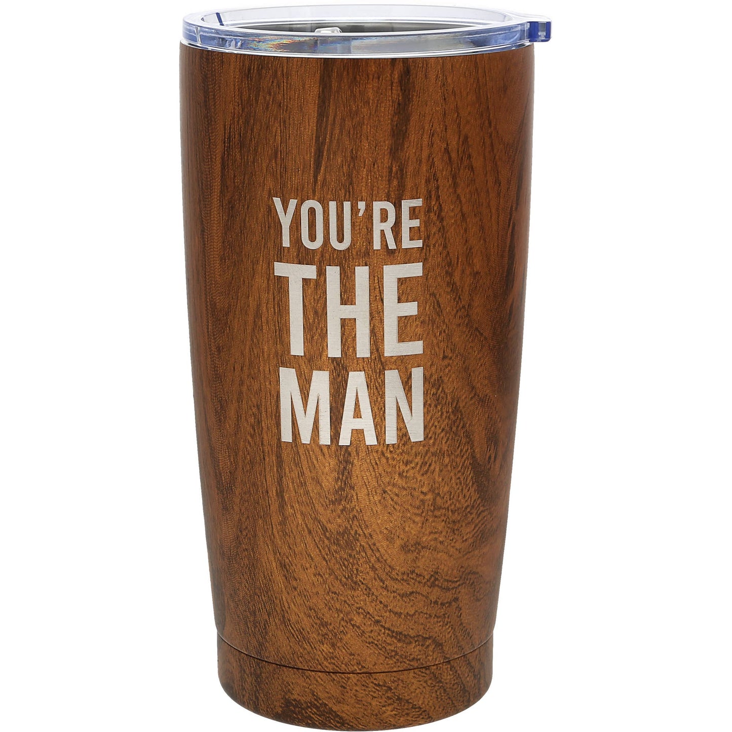 You're The Man - 20 oz Wood Finish Stainless Steel Travel Tumbler