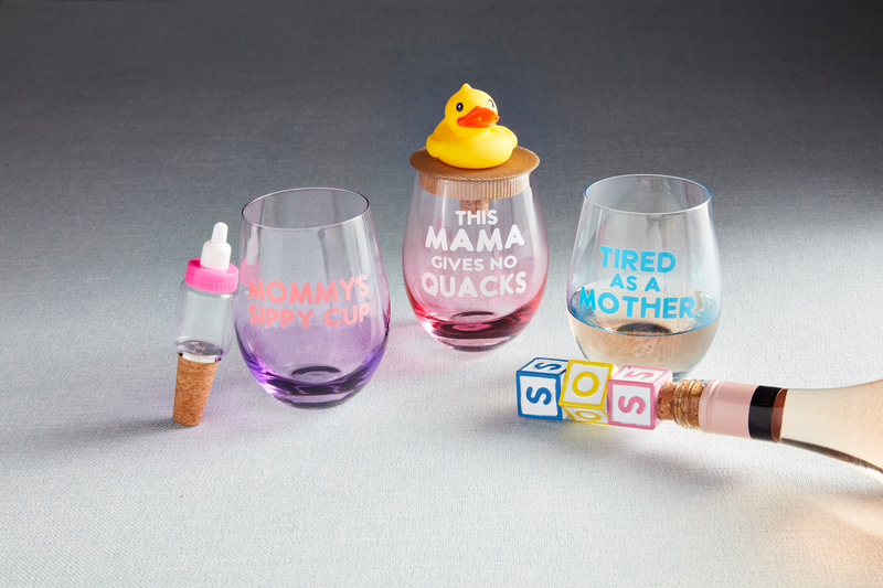 Baby Bottle Wine Glass Set