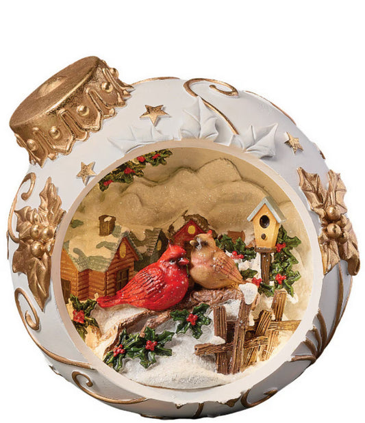 8" LED Lighted Ornament Cardinal Decor
