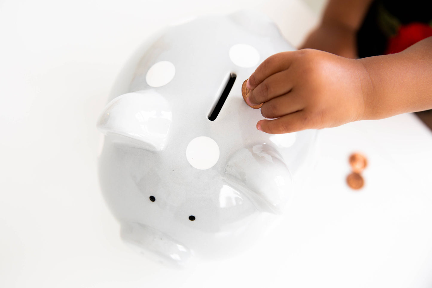Polka Dot Piggy Bank, Money Bank for Baby or Kids