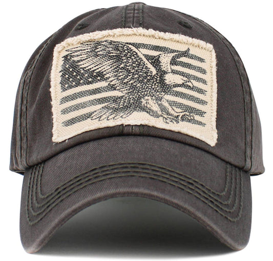 Eagle Flag Vintage Ball Cap