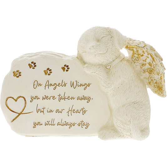 Dog Angel - 7.5" x 5" Pet Memorial Stone