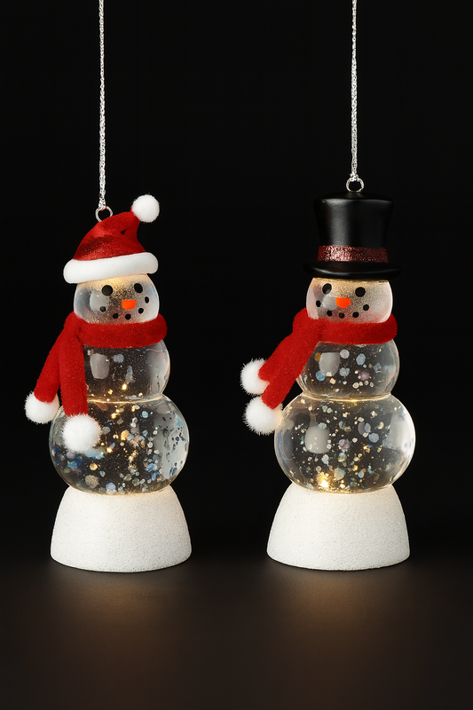 Lighted Snowman Ornament