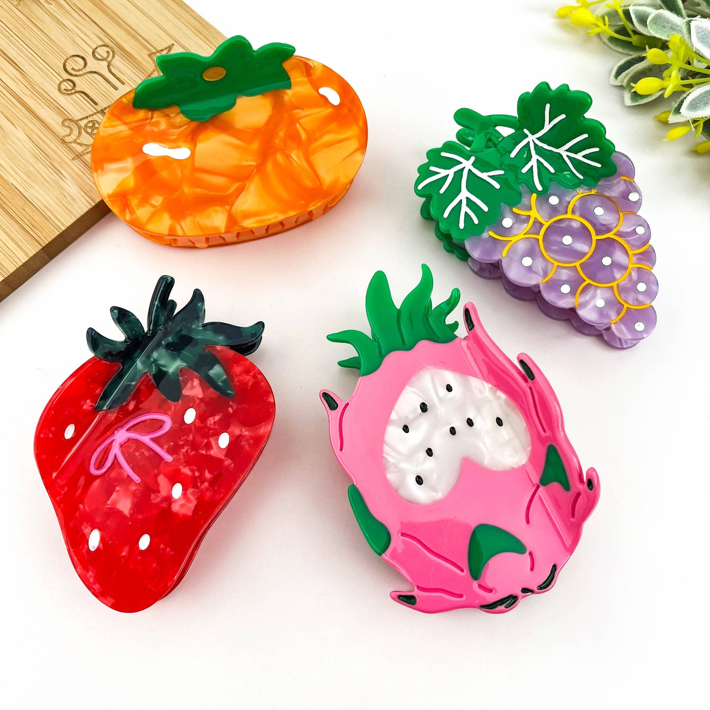 Cute Fruit Acetate Hair Claw Clip