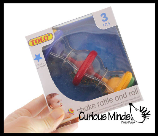 1 Shake Rattle and Roll Baby Rattle Toy - Spin / Shake - Inf