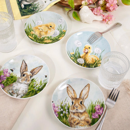 Easter plates Set of 4