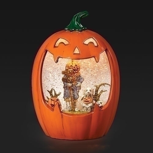 Lighted Pumpkin Scarecrow