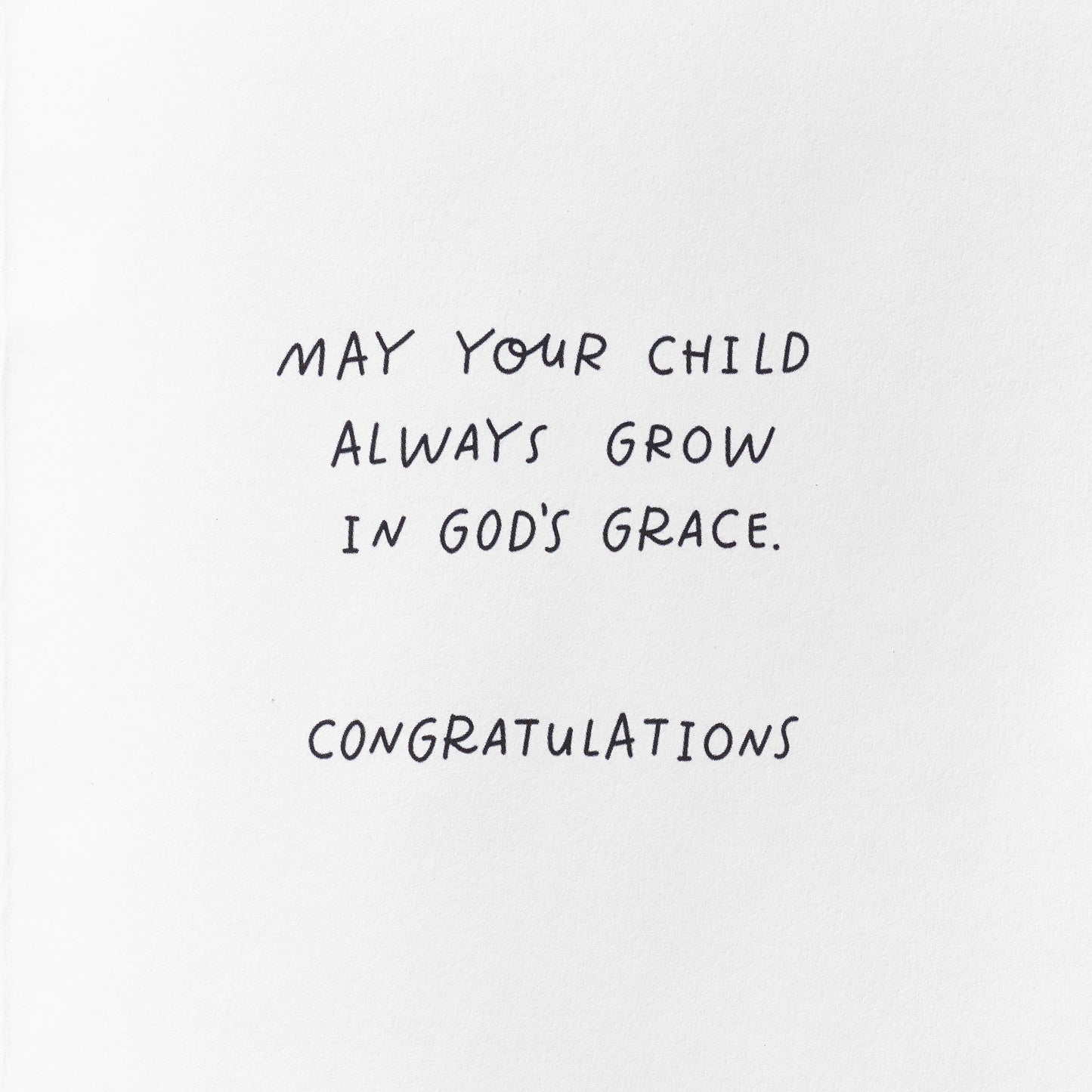 A Baptism Means a Lifetime of Blessings Card