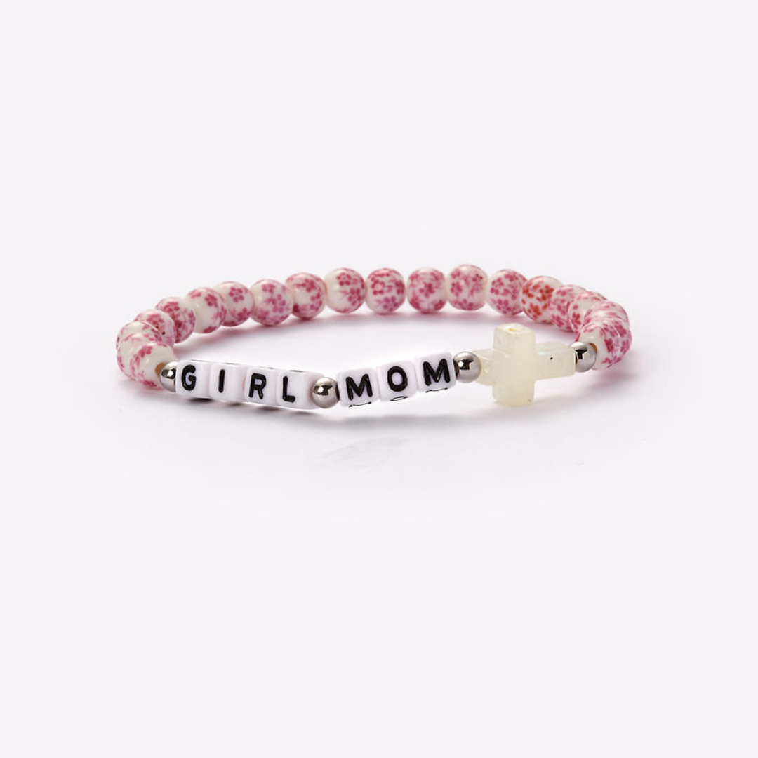 HOLY WATER CUSTOM PORCELAIN BRACELET - GIRL MOM