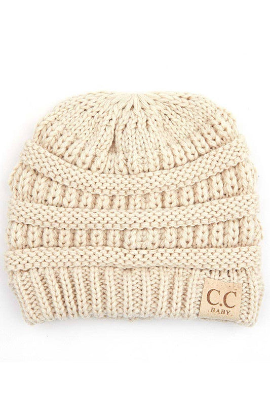 C.C Baby Solid Color Knit Beanie
