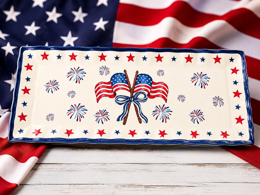 America Flag Platter