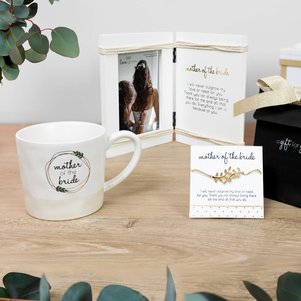 Mother Of The Bride - 5.5" x 7.5" Hinged Sentiment Frame