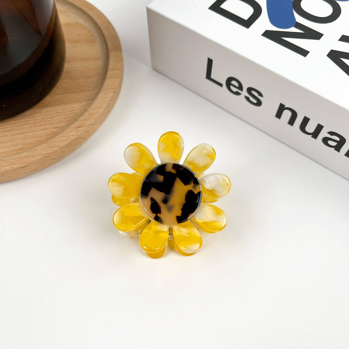 Sunflower Hair Clip, Medium Claw Clip