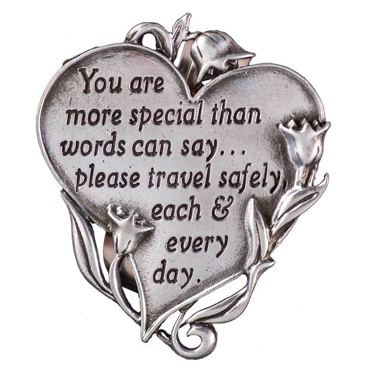 You Are More Special Heart Visor Clip