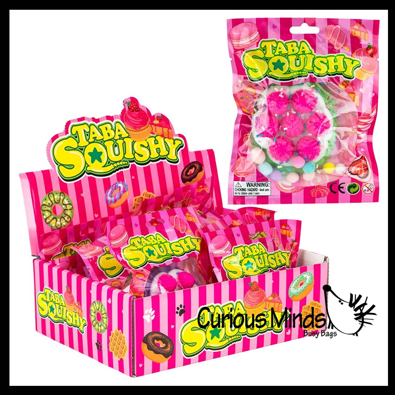 1 Taba Cake Tart Ultra Sticky Toy - Super Sticky Novelty Toy