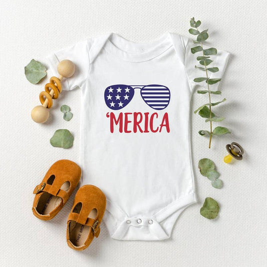 Fourth of July Onesie for Baby, 'Merica