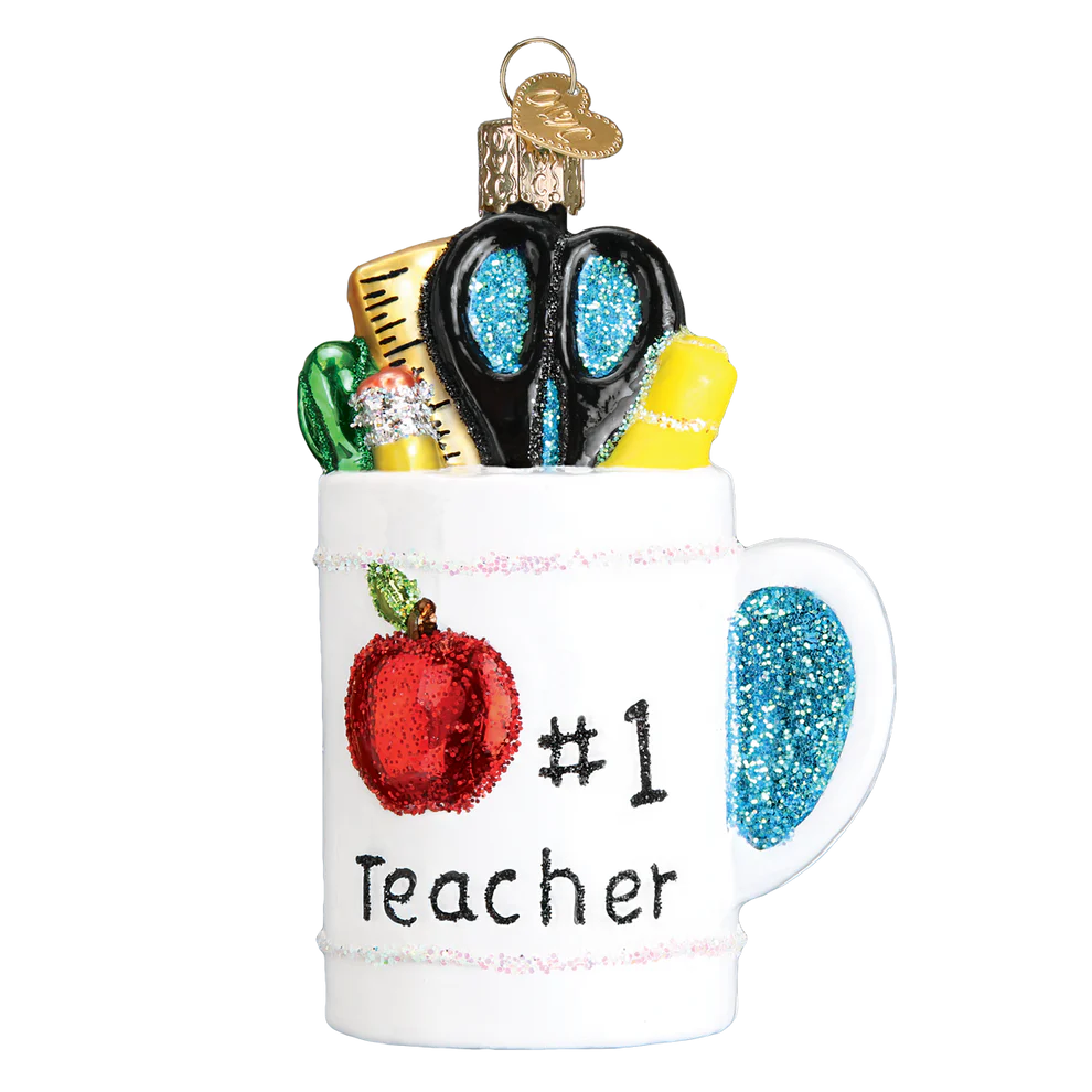 Best Teacher Mug Ornament