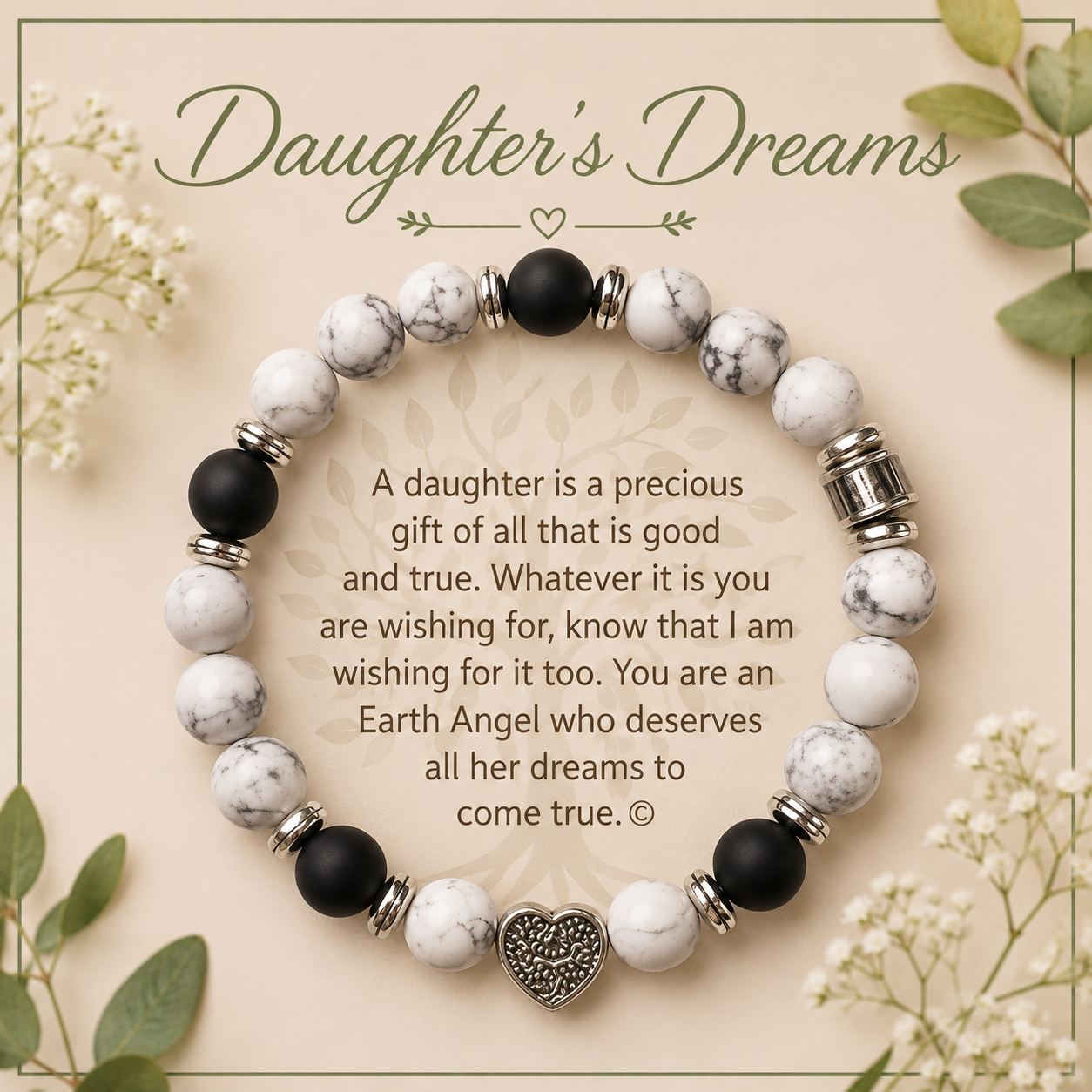 Earth Angel natural stone Braclet