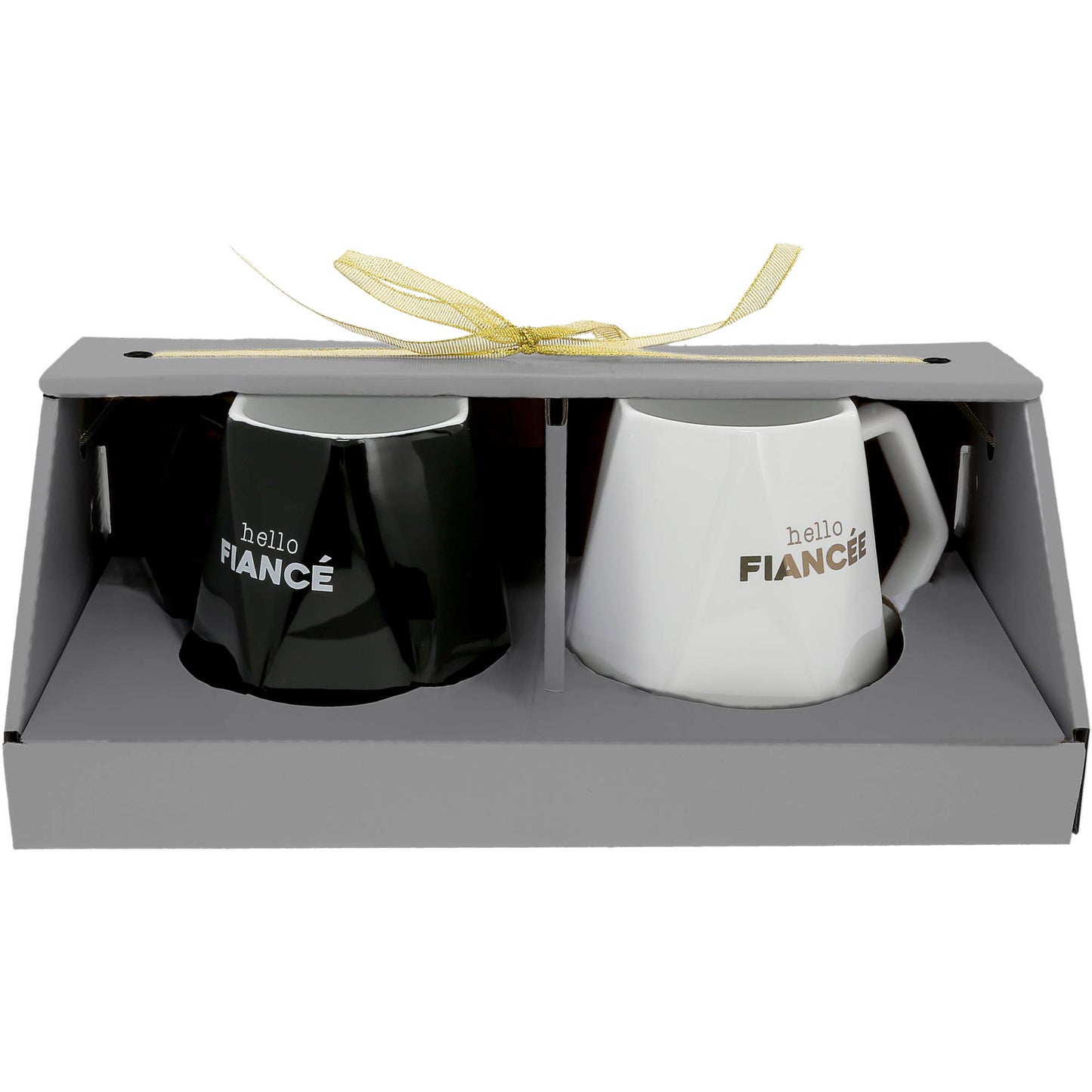 Hello Fiancé - 17 oz Geometric Cup (Set of 2)