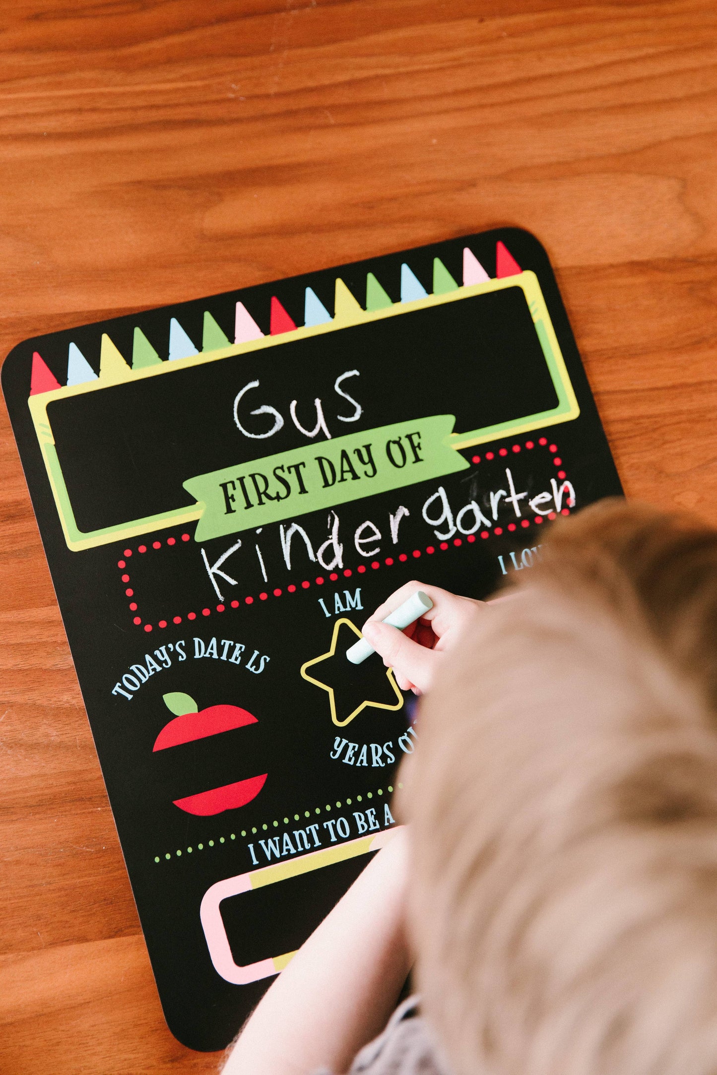 First and Last Day of School Reversible Chalkboard