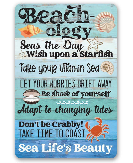 Beachology Sea Life's Beauty - Metal Sign