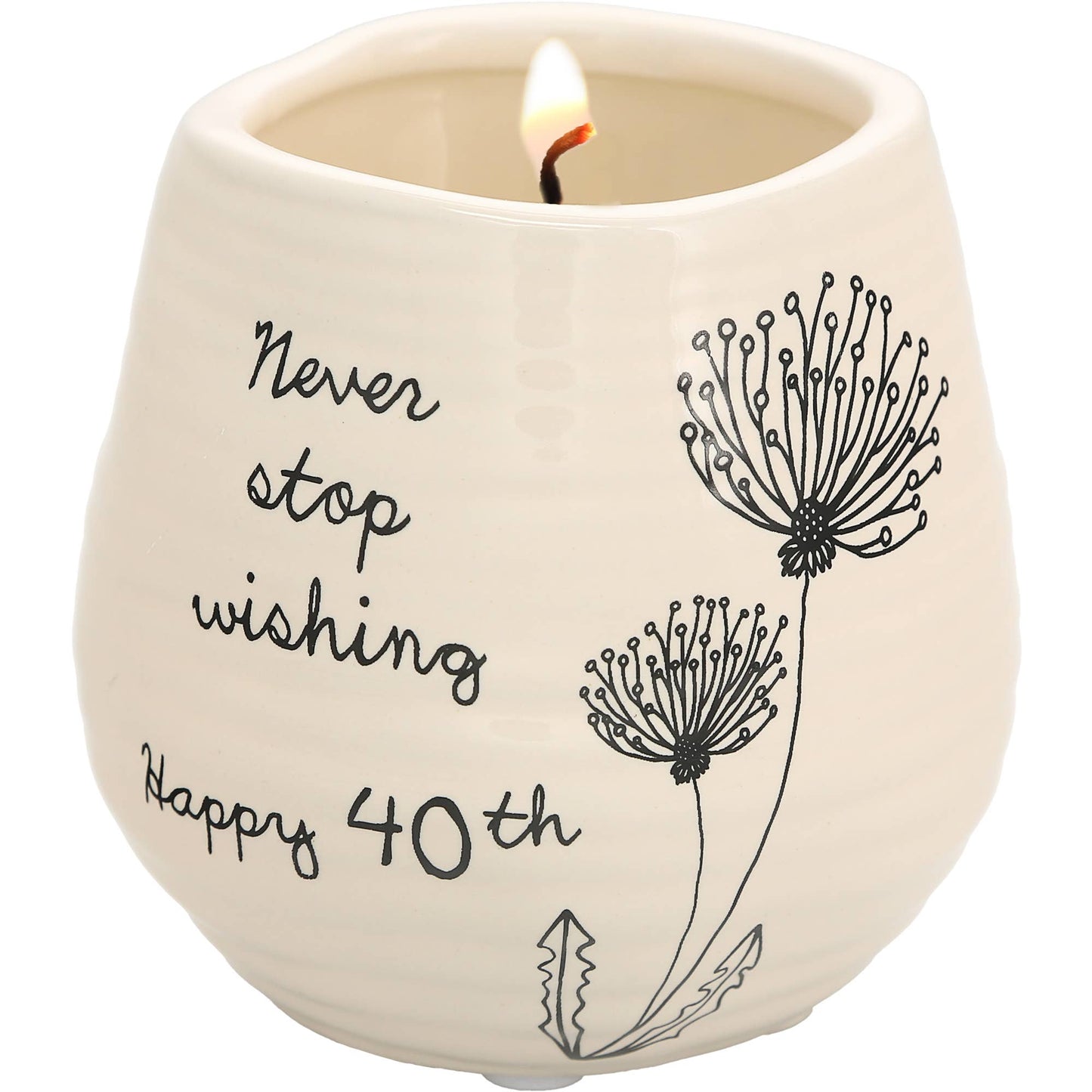 Happy 40th - 8 oz - 100% Soy Wax Candle
Scent: Serenity