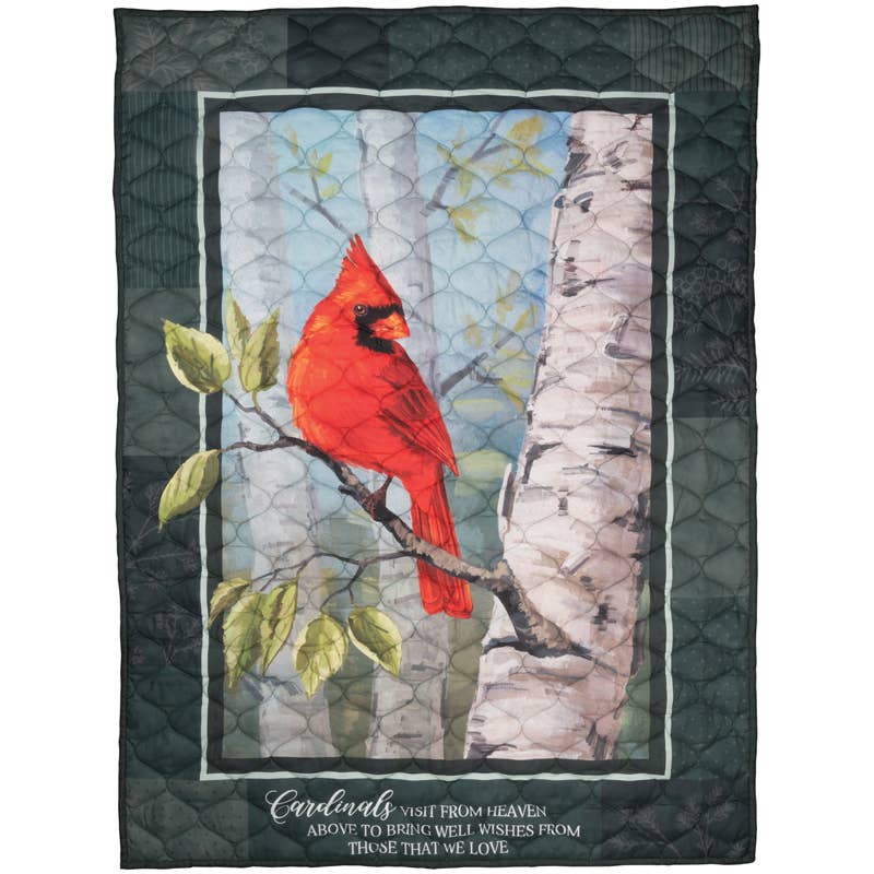 "Cardinals Visit" Quilt