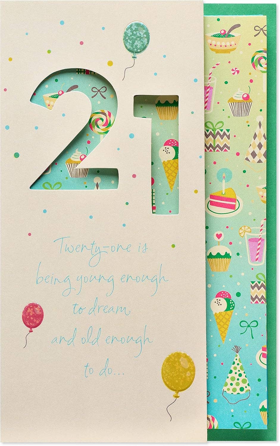 21st Birthday Card for Anyone (Time to Dream)