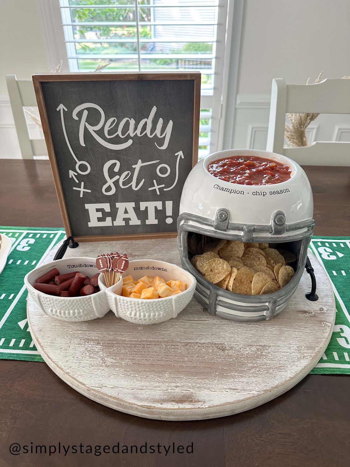 Football Toothpick Server Set