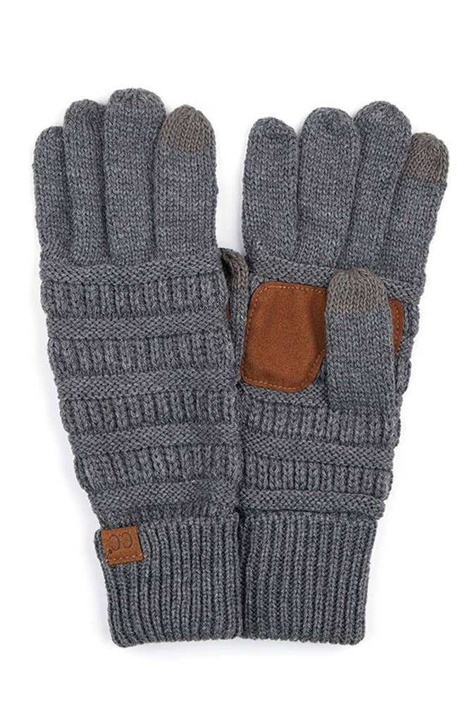 C.C Knitted Touch Screen Compatible Gloves