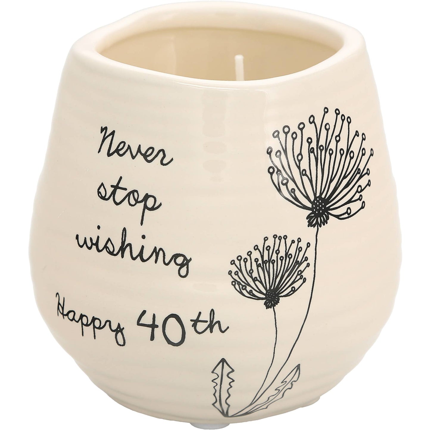 Happy 40th - 8 oz - 100% Soy Wax Candle
Scent: Serenity