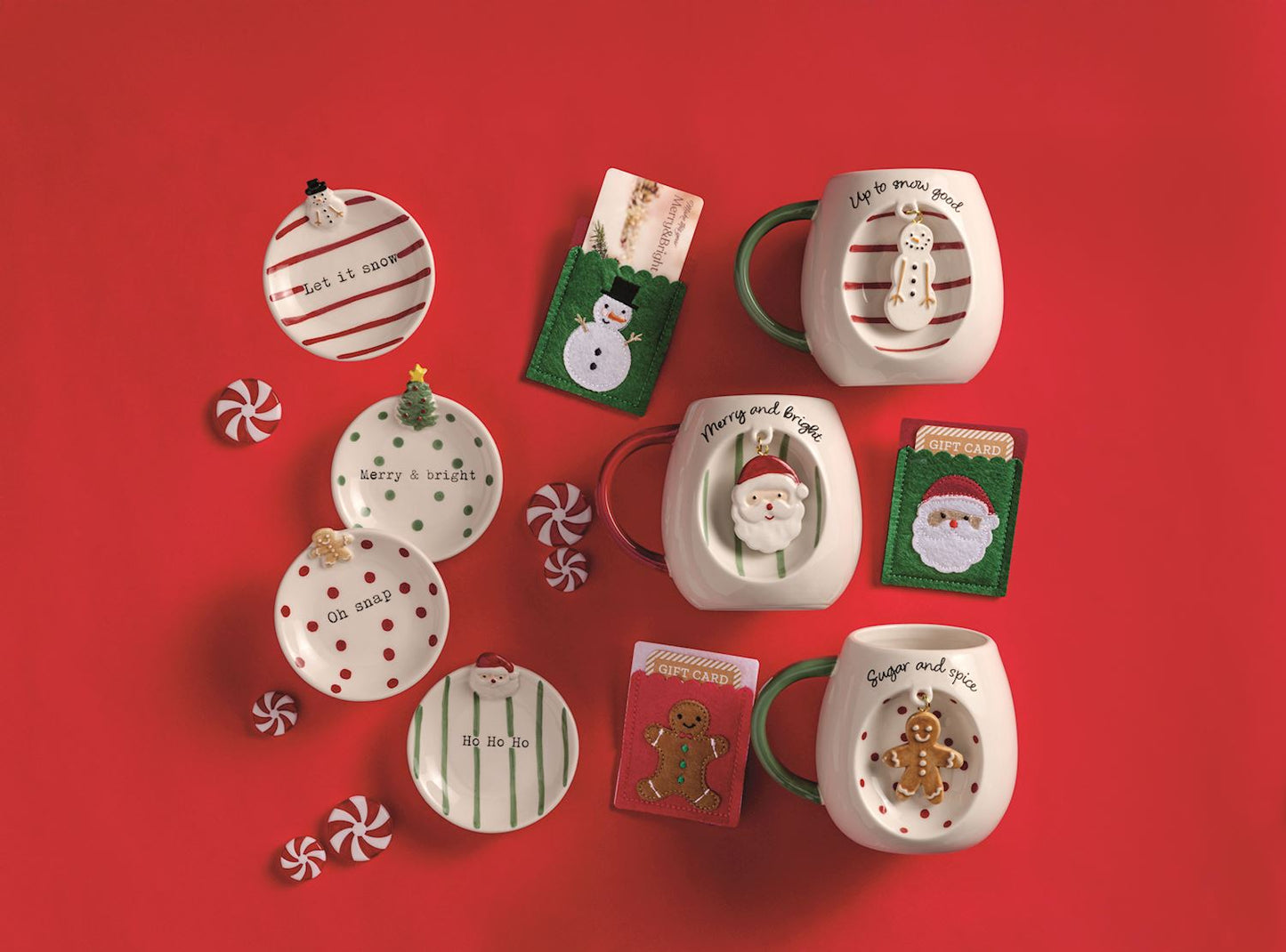 Charm mugs/ with gift card holder