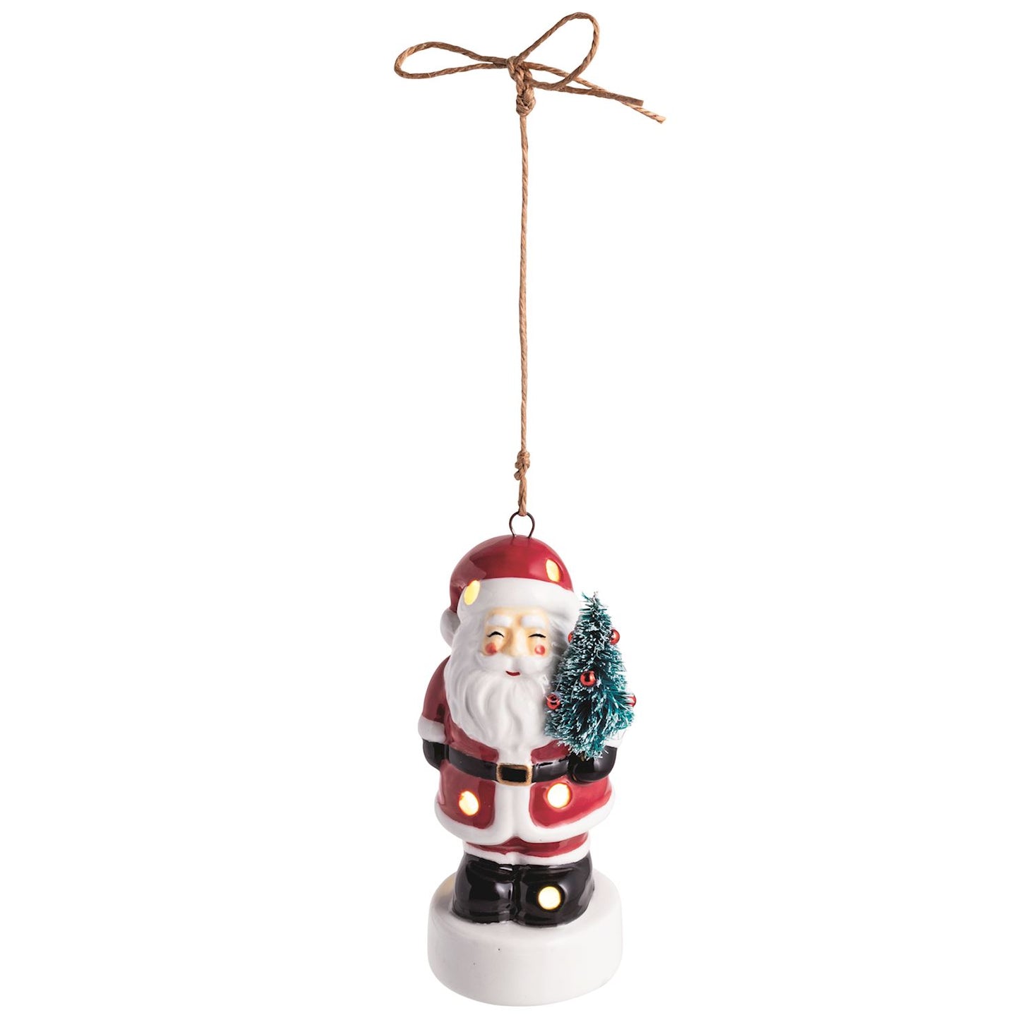 Santa Light-Up Ornament