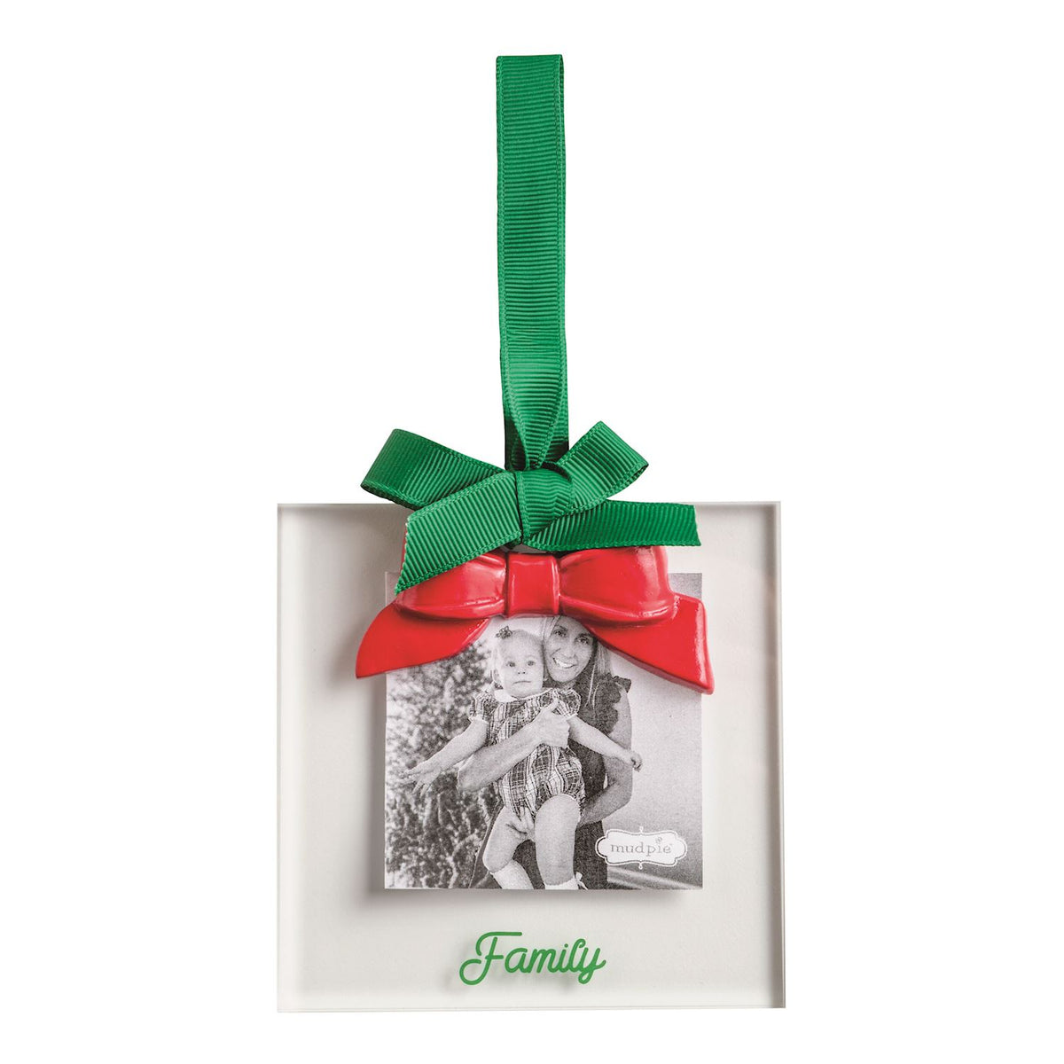 Red Bow Frame Ornament
