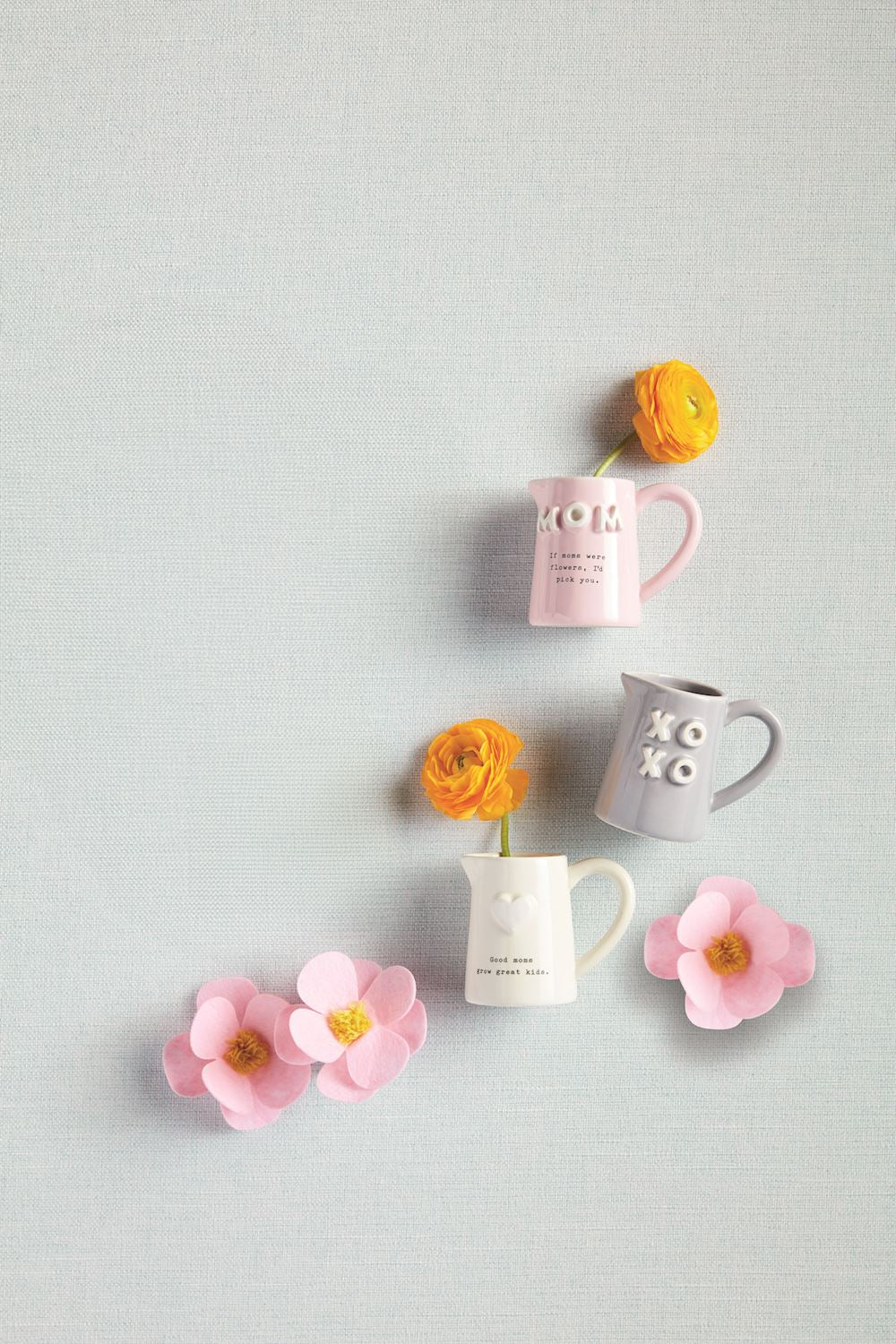 Mom Chunky Letter Bud Vases