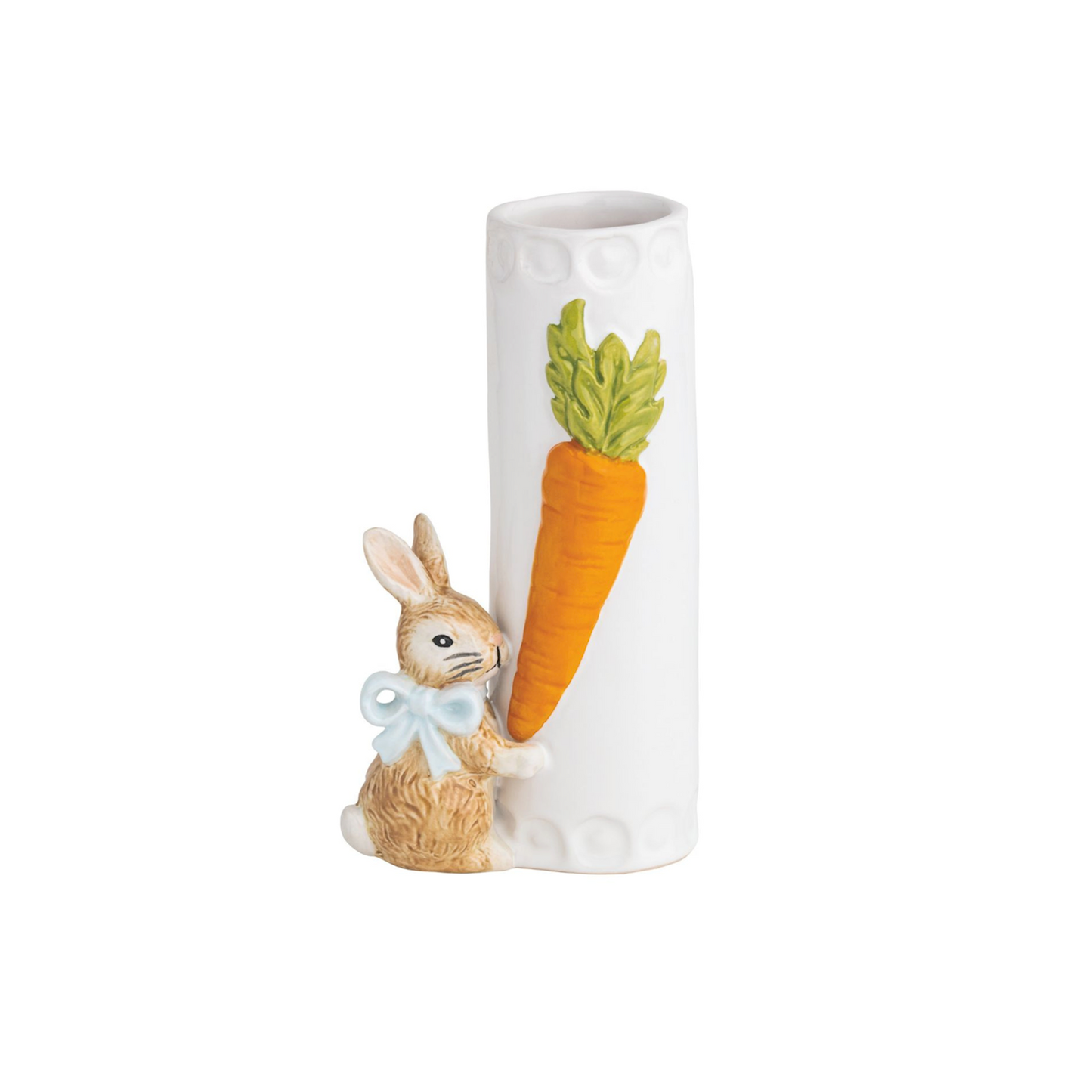 Blue Bow Bunny Bunny Bud Vase
