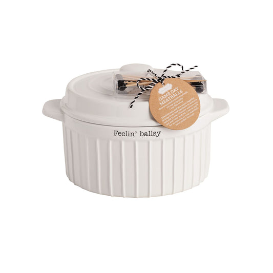 Meatball Dish & Toothpick Set