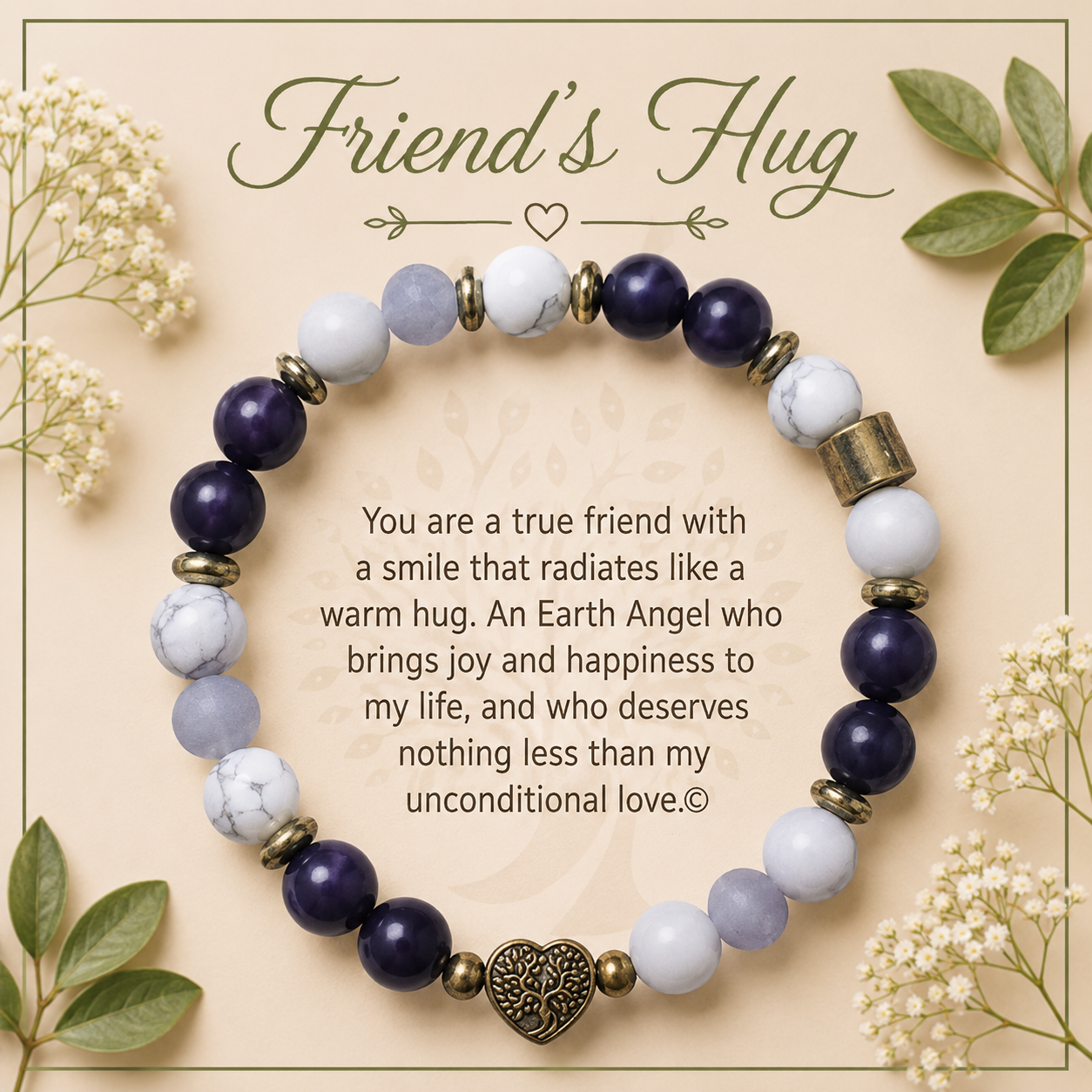 Earth Angel natural stone Braclet
