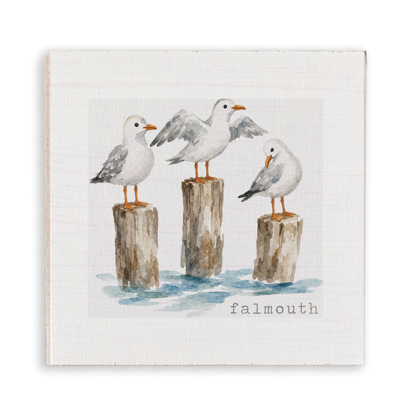 Gull Trio Personalized Magnet | Coastal Fridge Magnet