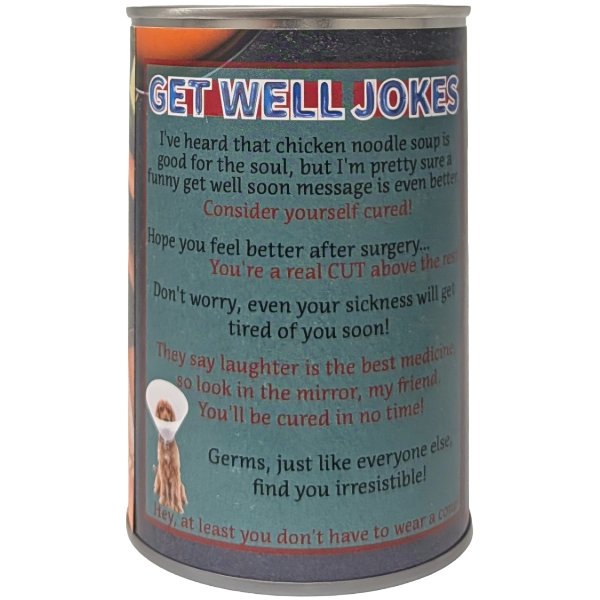 Canned Soup - Chicken Noodle - Get Well Soon Gift - Plush