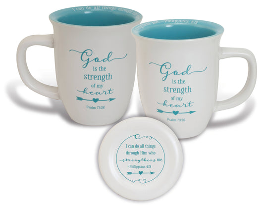 God Is The Strength Coaster Mug