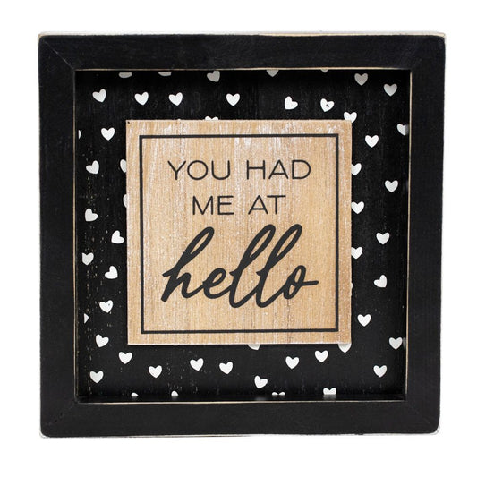 Wood Frame Sign (Dibs/Hello) Wedding Decor