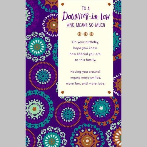 Birthday Daughter In Law