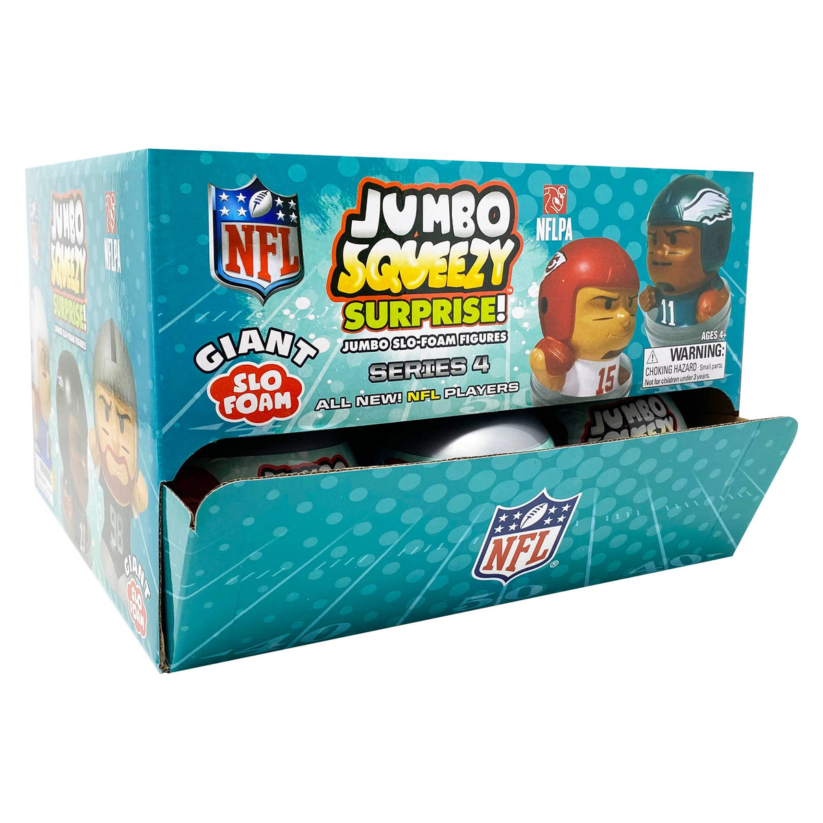 NFL Jumbo Squeezy Capsule Display 2025 - 18ct