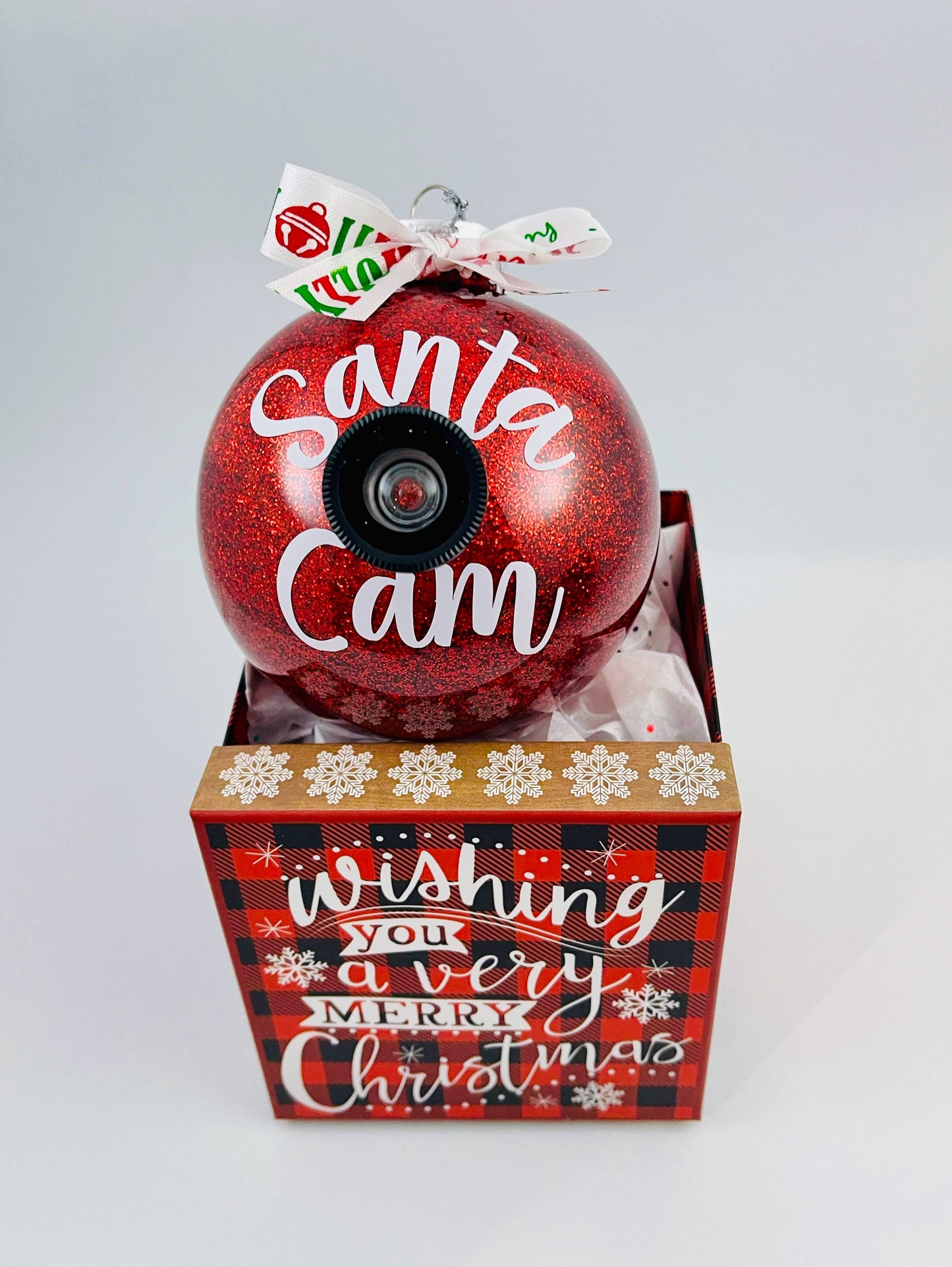 Santa Cam Christmas Ornament
