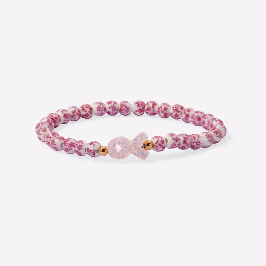 HOLY WATER PORCELAIN RIBBON AWARENESS BRACELET
